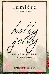 holly jolly candle