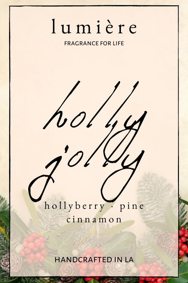 holly jolly candle